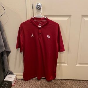 University of Oklahoma Jordan Brand Athletic Polo.